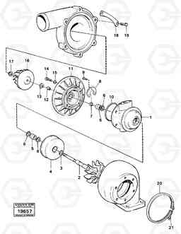 15281 Turbo charger L160 VOLVO BM L160, Volvo Construction Equipment