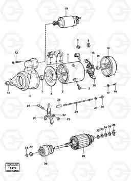 32316 Starter motor L30 L30, Volvo Construction Equipment