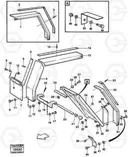 36641 Mudguards with valance edge guards. L50 L50 S/N -6400/-60300 USA, Volvo Construction Equipment