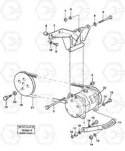 20266 Air-compressor with fitting parts L30 L30, Volvo Construction Equipment