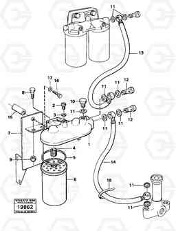 88353 Fuel filter. 5350B Volvo BM 5350B SER NO 2229 - 3999, Volvo Construction Equipment