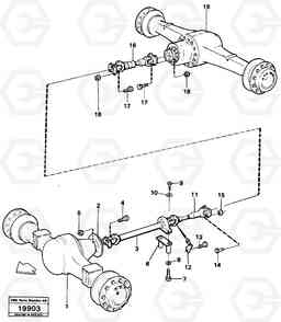 24283 Propeller shafts with fitting parts L50 L50 S/N -6400/-60300 USA, Volvo Construction Equipment