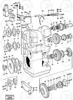 19767 Clutch housing 8-speeds. L50 L50 S/N -6400/-60300 USA, Volvo Construction Equipment