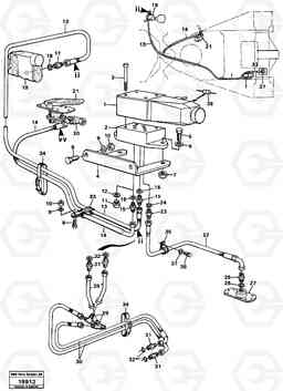 67795 Controls for differential lock. L50 L50 S/N -6400/-60300 USA, Volvo Construction Equipment