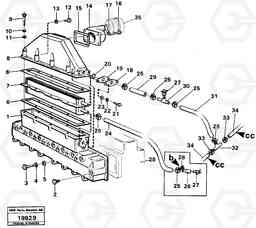 81339 Intercooler with fitting parts. L50 L50 S/N -6400/-60300 USA, Volvo Construction Equipment