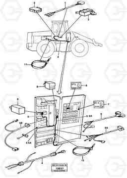 25683 Cable harnesses for automatic stop. L70 L70 S/N -7400/ -60500 USA, Volvo Construction Equipment