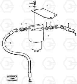 17770 Filter with fitting parts L50 L50 S/N -6400/-60300 USA, Volvo Construction Equipment