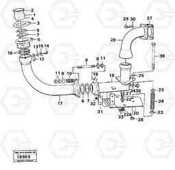 1222 Dumper basket heating. 5350B Volvo BM 5350B SER NO 2229 - 3999, Volvo Construction Equipment