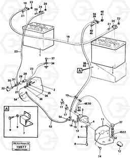 50594 Battery and battery cables L50 L50 S/N -6400/-60300 USA, Volvo Construction Equipment