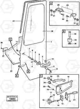 52258 Door. L50 L50 S/N -6400/-60300 USA, Volvo Construction Equipment