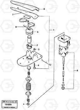 16060 Footbrake valve. L90 L90, Volvo Construction Equipment