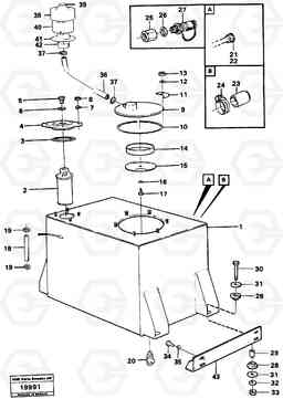 93858 Hydraulic oil tank. L90 L90, Volvo Construction Equipment