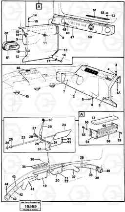 56679 Air ducts. L70 L70 S/N -7400/ -60500 USA, Volvo Construction Equipment