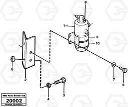 37220 Reservoir with fitting parts. L50 L50 S/N -6400/-60300 USA, Volvo Construction Equipment