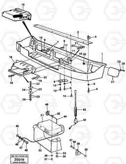 16478 Radio panel. L50 L50 S/N -6400/-60300 USA, Volvo Construction Equipment