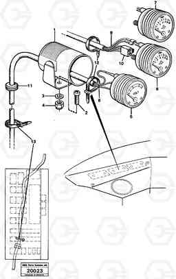 16474 Instrument. L50 L50 S/N -6400/-60300 USA, Volvo Construction Equipment