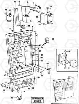 73783 Electrical distribution box L50 L50 S/N -6400/-60300 USA, Volvo Construction Equipment