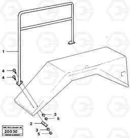 24521 Hand rail Std Usa A25 VOLVO BM VOLVO BM A25, Volvo Construction Equipment