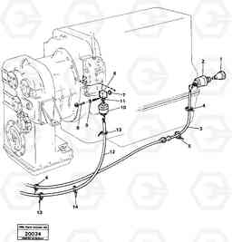 16431 Cable harness, oil pressure. L50 L50 S/N -6400/-60300 USA, Volvo Construction Equipment