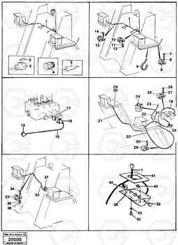 16421 Electric system front L50 L50 S/N -6400/-60300 USA, Volvo Construction Equipment