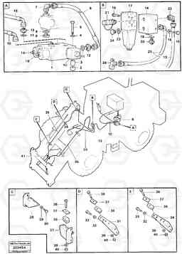 97839 Attachment locking L120 Volvo BM L120, Volvo Construction Equipment