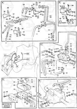 46061 Extra hydraulic equipment3rd and 4th function L120 Volvo BM L120, Volvo Construction Equipment