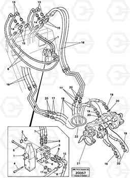 23146 Automatic hose coupling (ahc). L50 L50 S/N -6400/-60300 USA, Volvo Construction Equipment