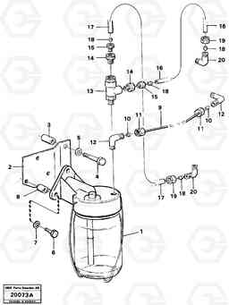 16864 Anti-freeze reservoir. L90 L90, Volvo Construction Equipment