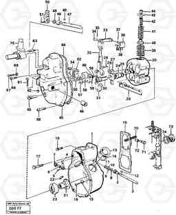 67988 Centrifugal governor Std(16320), 91259 (16323) L70 L70 S/N -7400/ -60500 USA, Volvo Construction Equipment