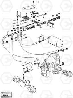 85803 Air pressurized shafts L120 Volvo BM L120, Volvo Construction Equipment