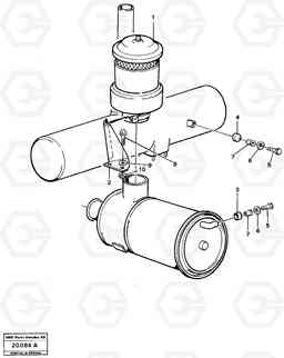 82047 Pre cleaner cyclone type L120 Volvo BM L120, Volvo Construction Equipment