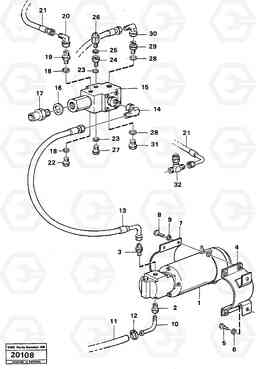 2945 Auxiliary steering system L120 Volvo BM L120, Volvo Construction Equipment