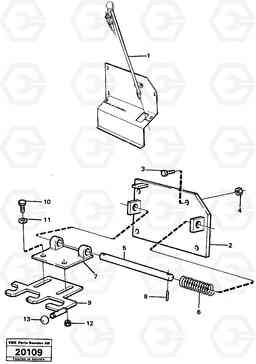 1203 Anchorage for controls. L50 L50 S/N -6400/-60300 USA, Volvo Construction Equipment