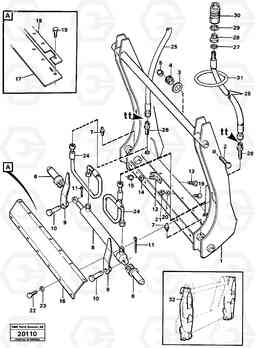 16551 Tool bar. L50 L50 S/N -6400/-60300 USA, Volvo Construction Equipment