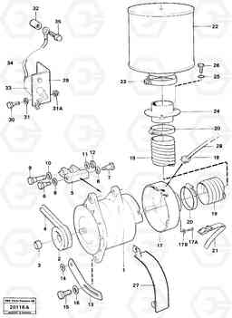 40393 Brushles alternator 50a L120 Volvo BM L120, Volvo Construction Equipment
