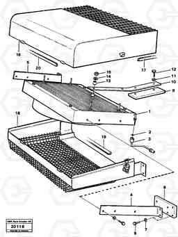 36867 Condenser with fitting parts. L90 L90, Volvo Construction Equipment