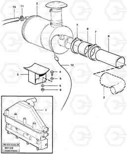 25545 Inlet manifold 90823,91259,91260 L70 L70 S/N -7400/ -60500 USA, Volvo Construction Equipment