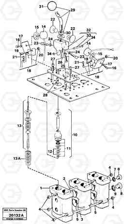 96879 Servo-system servo valve L90 L90, Volvo Construction Equipment