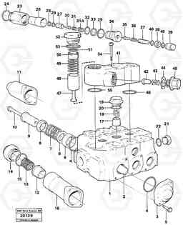 1197 Control valve L120 Volvo BM L120, Volvo Construction Equipment