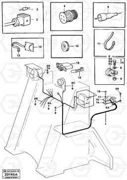 51889 Electric system front L120 Volvo BM L120, Volvo Construction Equipment