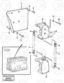 4194 Distribution housing L160 VOLVO BM L160, Volvo Construction Equipment