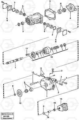 17593 Hydraulic pump L90 L90, Volvo Construction Equipment