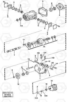 94522 Hydraulic pump L120 Volvo BM L120, Volvo Construction Equipment