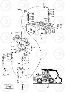 20430 Solenoid valve with fitting parts. L160 VOLVO BM L160, Volvo Construction Equipment