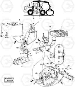 99623 Servo system. L160 VOLVO BM L160, Volvo Construction Equipment