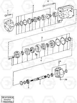 105811 Hydraulic pump L120 Volvo BM L120, Volvo Construction Equipment