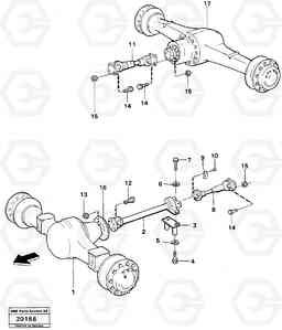 12692 Propeller shafts with fitting parts L70 L70 S/N -7400/ -60500 USA, Volvo Construction Equipment