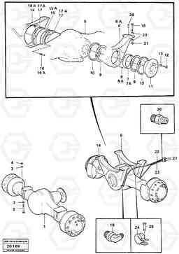 23642 Driveshafts with assembly parts L70 L70 S/N -7400/ -60500 USA, Volvo Construction Equipment