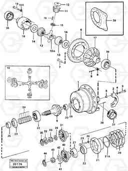 97438 Final drive, front L70 L70 S/N -7400/ -60500 USA, Volvo Construction Equipment