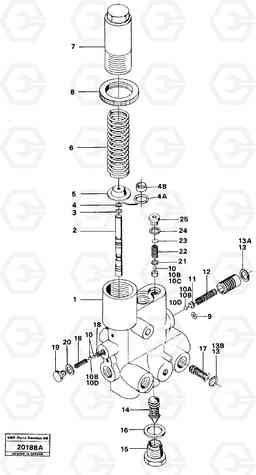 2849 Valves L120 Volvo BM L120, Volvo Construction Equipment